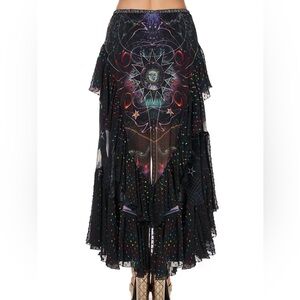 Camilla Midnight Moon House silk Maxi Skirt